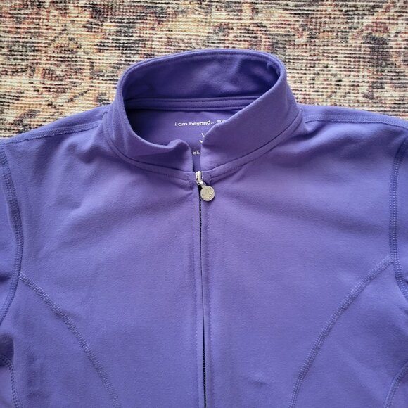 Beyond Yoga Long Curve Jacket Iris Purple XS - Picture 4 of 12